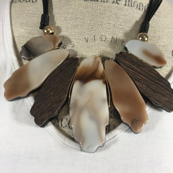 Chunky Brown tone Statement piece Bold & Beautiful - Picture 2 of 6